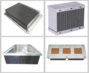 Stitched fin heatsink