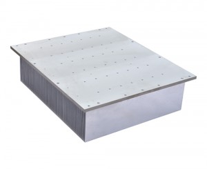 Stitched fin heatsink