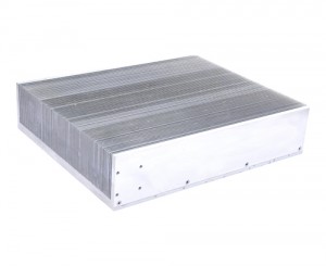 Stitched fin heatsink